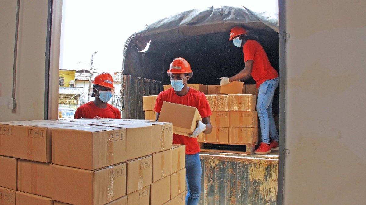 Labor. Hasta el momento se han entregado más de 156.000 kits de alimentos.