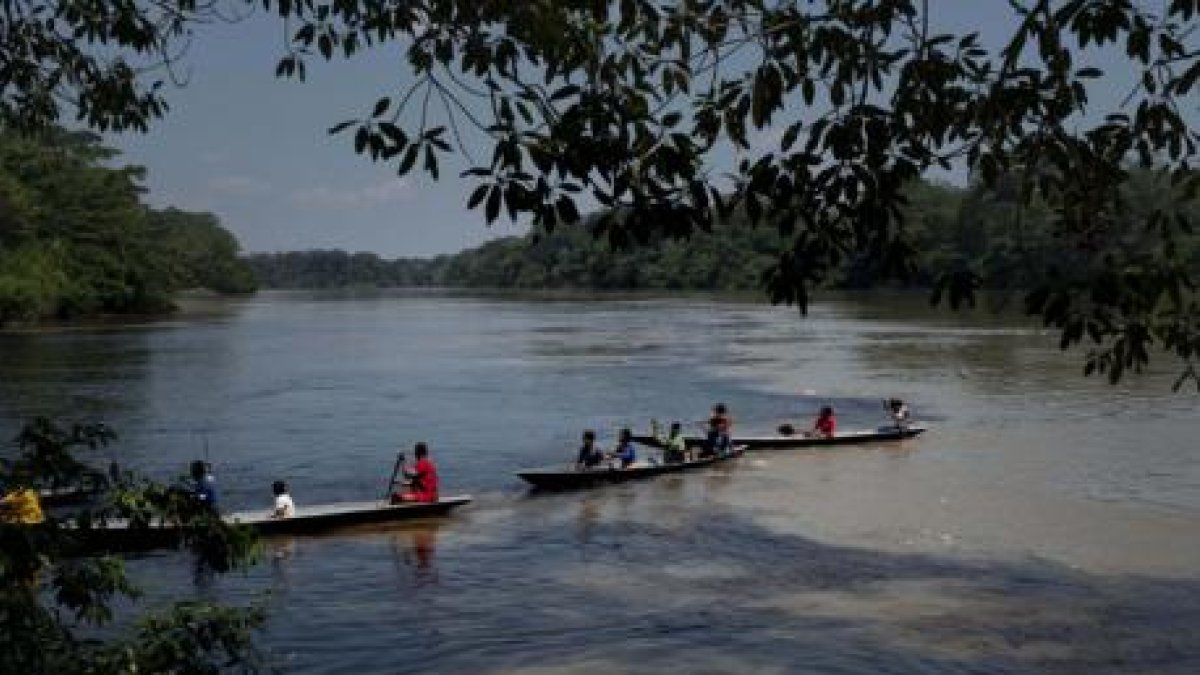 Integrantes de la comunidad Siekopai se trasladaron a un antiguo reducto ancestral conocido en su lengua como Pkya, hoy Lagartococha.