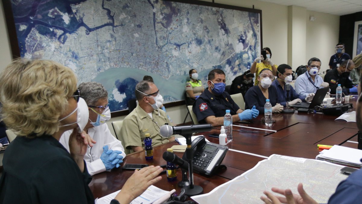 Reunión. Se llevó a cabo ayer en la Corporación de Seguridad Ciudadana.