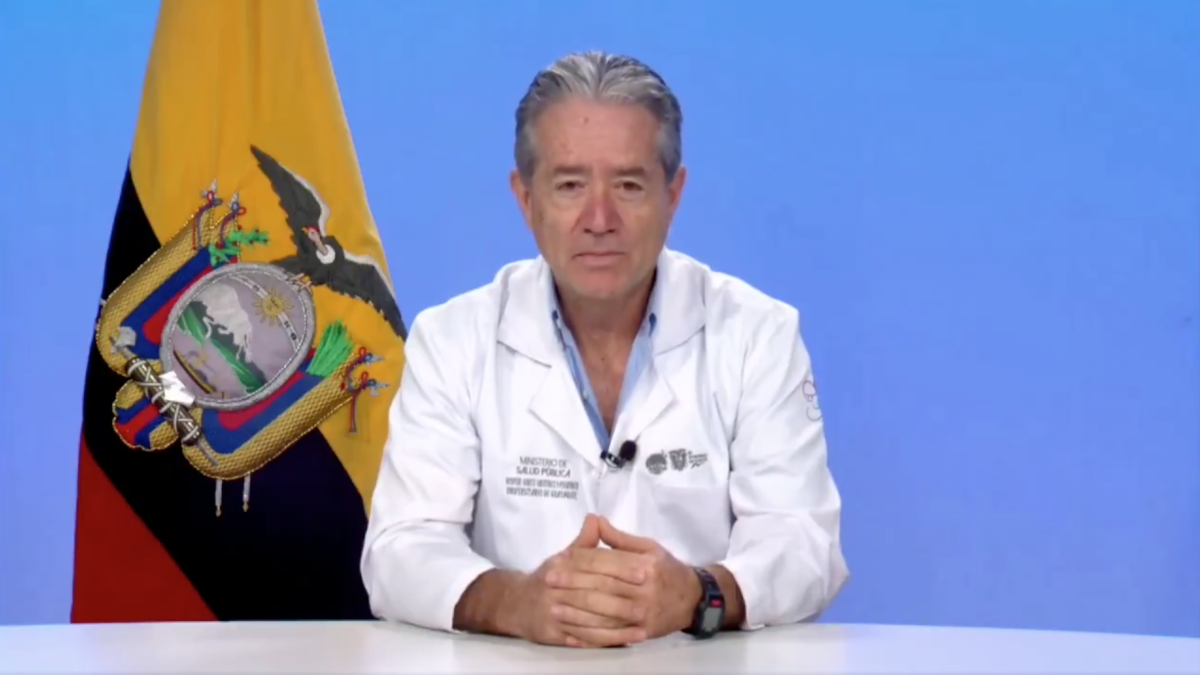 El ministro de Salud, Juan Carlos Zevallos, en una declaración virtual pasada.