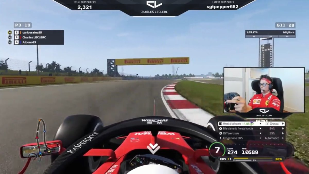 Charles Leclerc (Ferrari) se impuso en el último Gran Premio virtual, disputado el domingo 19 de abril