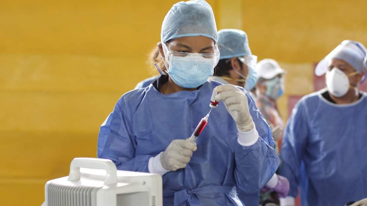 Hecho. En el coliseo se atienden a pacientes con coronavirus.