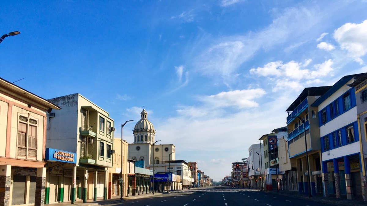 Durante los primeros días de marzo, el centro de la ciudad lucía desolado.