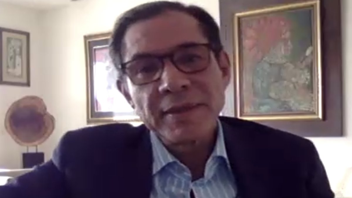 Eduardo Carmigniani, durante su exposición en el conversatorio virtual sobre las leyes planteadas por el Gobierno.