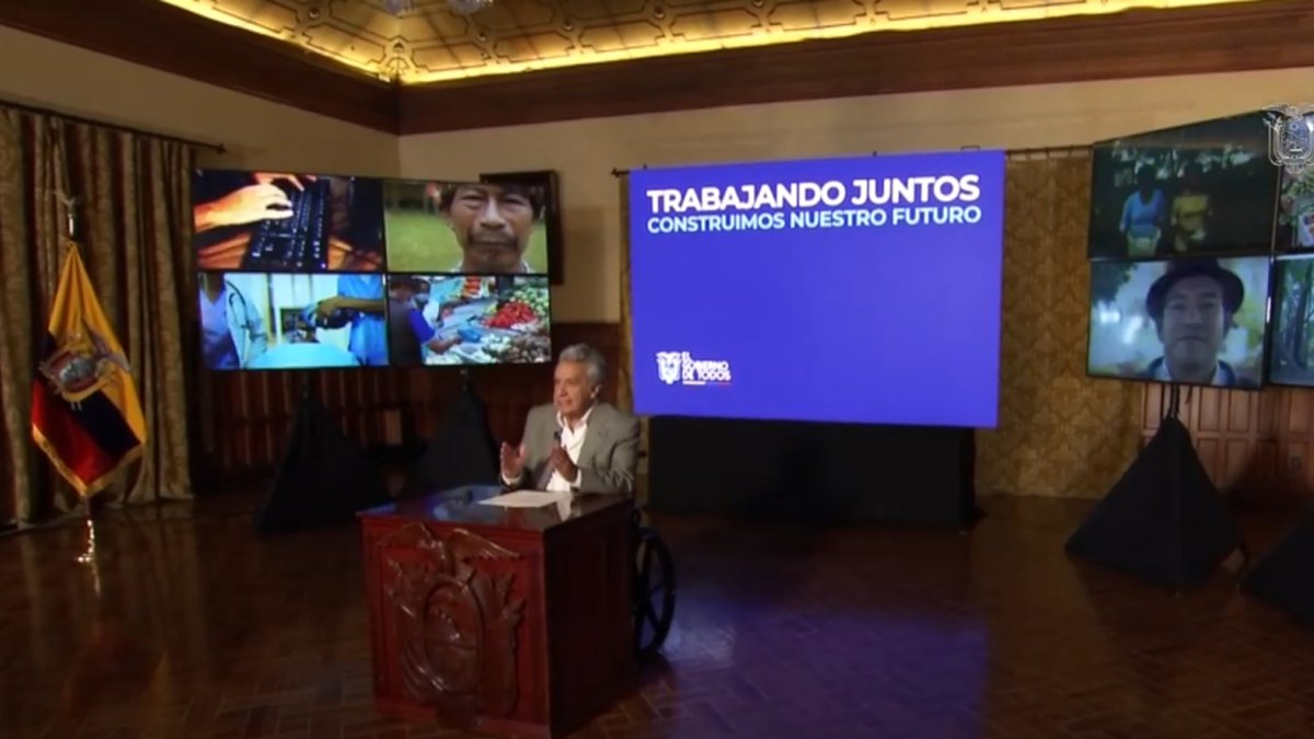 El presidente Lenín Moreno hizo el anuncio el 12 de abril pasado, pero lo concreto el 8 de mayo.