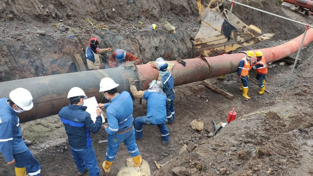Petroecuador señaló que durante los trabajos no se presentaron accidentes laborales.