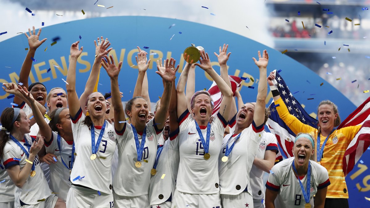 La selección femenina de Estados Unidos logró el título mundial el 2019 en Francia.