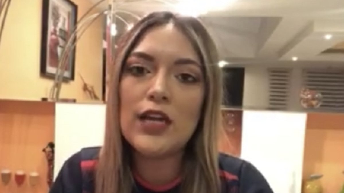 Samantha Yépez en rueda de prensa virtual.