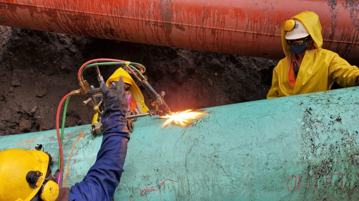 Se realizó un trazado alternativo para retomar la transportación de petróleo en estos días.