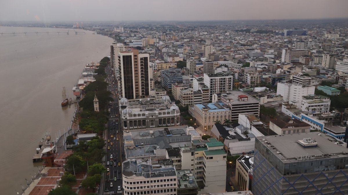 La ciudad desde las alturas.