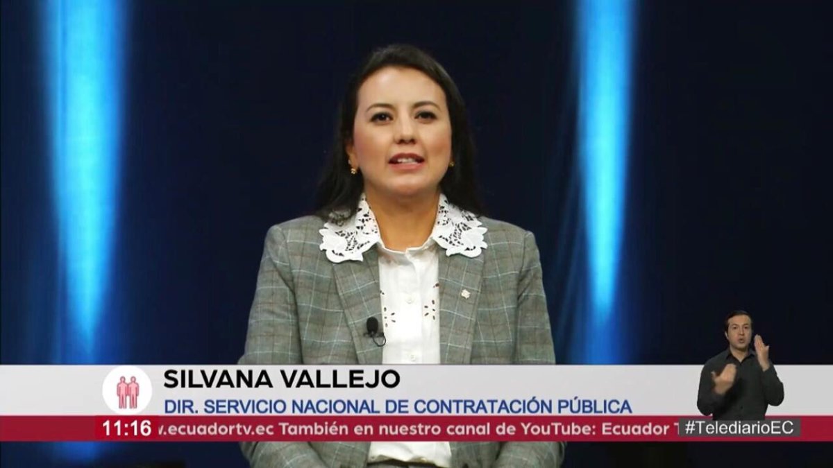 Silvana Vallejo, directora del Sercop, presentó una nueva herramienta de compra de medicinas