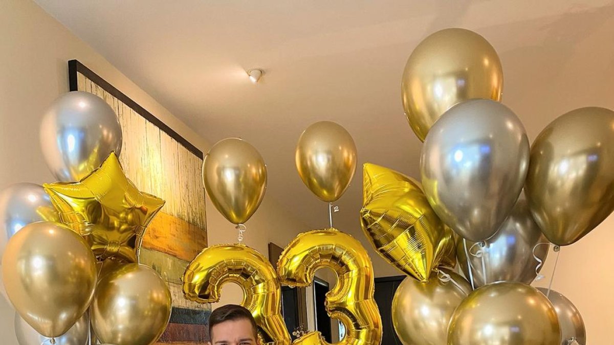 El presentador se quedó en casa para celebrar con su familia.