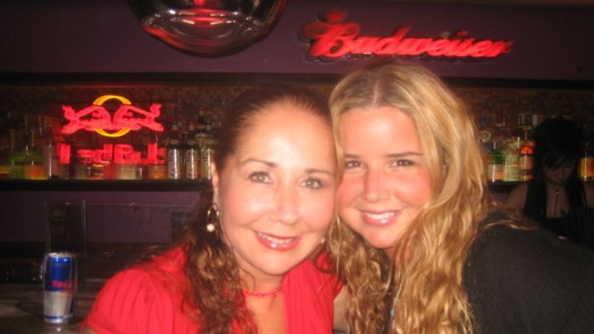 Tiempos felices. Cuca y Verónica en una de sus tantas salidas.