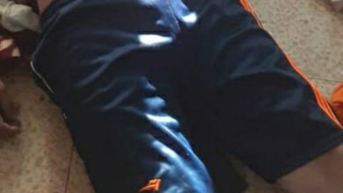 Esta es la pantaloneta que tenía puesta Dario Pilay Rodríguez y que su familia describió, lo que facilitó que se encuentre su cuerpo.