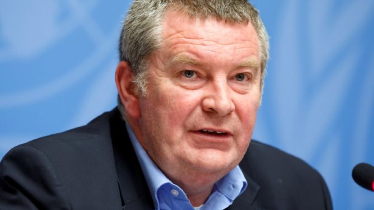 Mike Ryan durante una conferencia de prensa de la OMS.