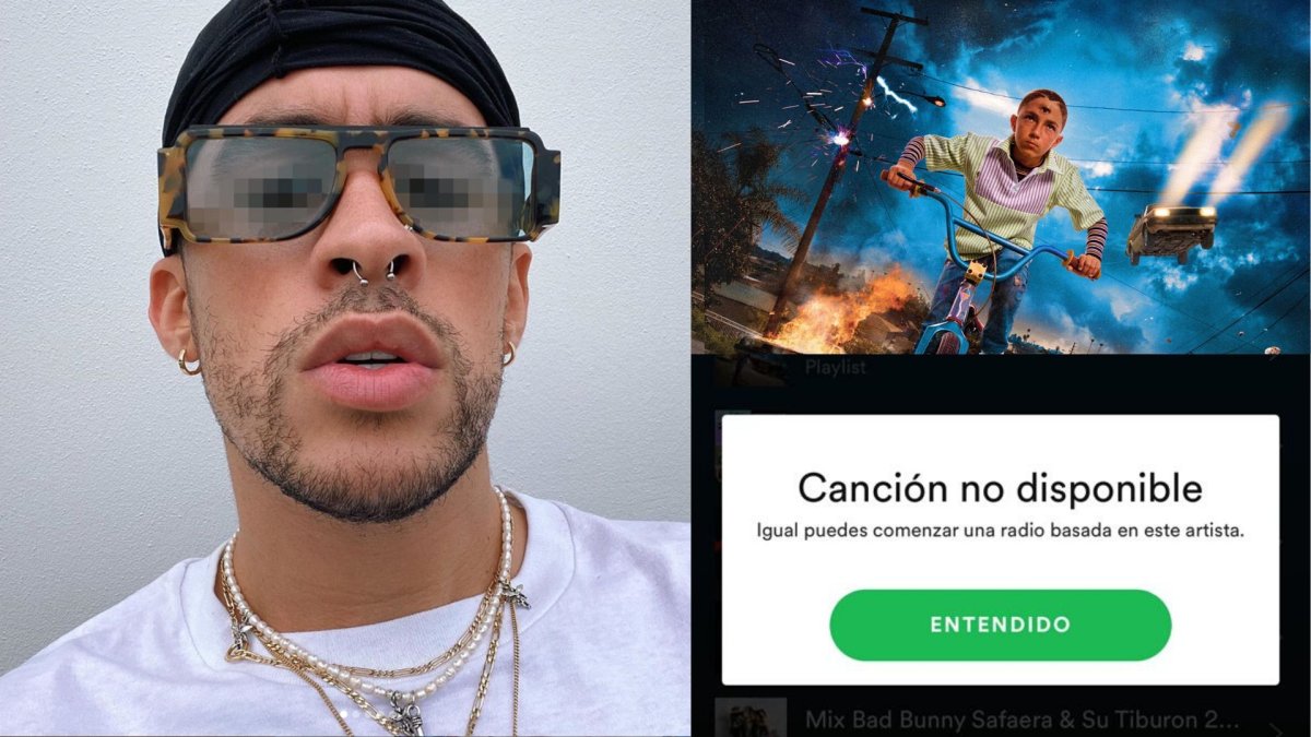 Bad Bunny es tendencia en redes sociales por la sorpresiva medida tomada por Spotify.