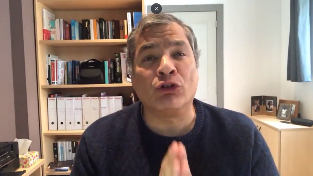 Mensaje. El presidente prófugo dice que los corruptos son los otros.