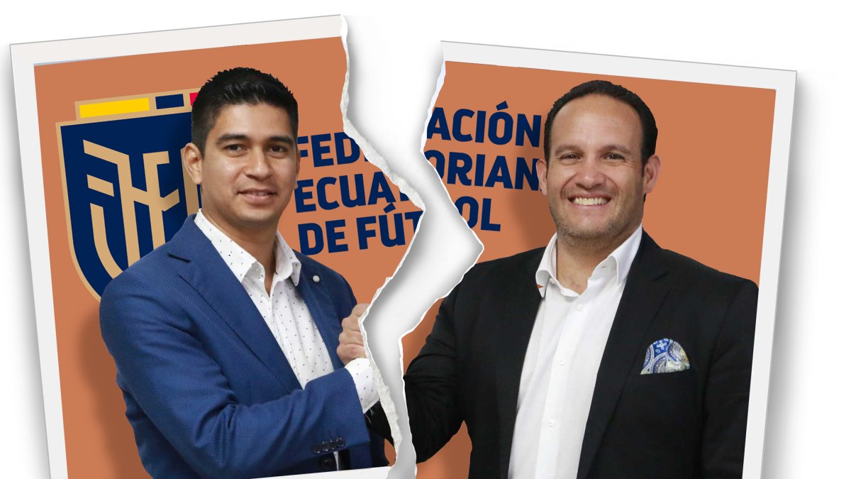 La telenovela entre Jaime Estrada (i) y Francisco Egas sigue su curso. Los dos continúan llamándose presidente de la FEF.