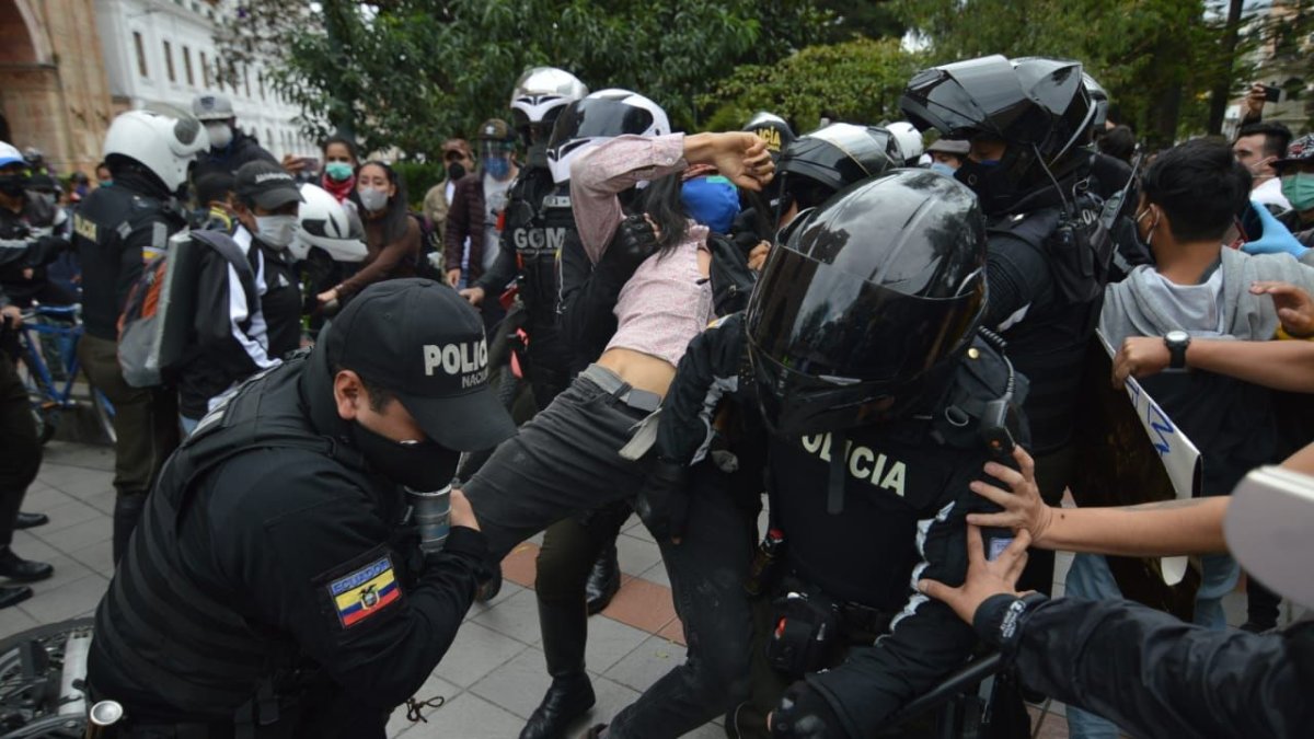 Manifestaciones contra las medidas económicas en Cuenca.