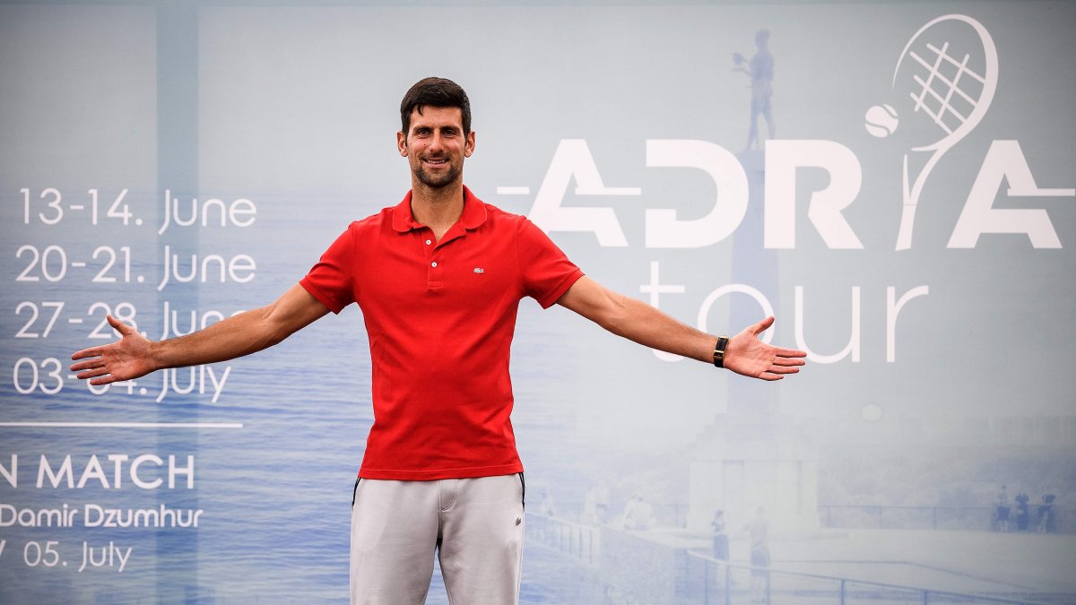 El tenista serbio Novak Djokovic (# 1 ATP) realizó hoy el lanzamiento oficial del Adria Tour, torneo de carácter benéfico que se desarrollará el próximo en su país con público.