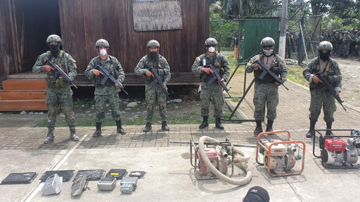 En Selva Alegre, Esmeraldas se inhabilita un campo minero