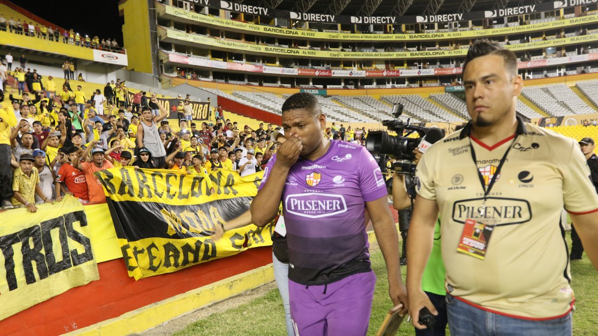 Luis Caicedo se despidió de Barcelona, club con el que fue campeón en 2012,hace tres temporadas.