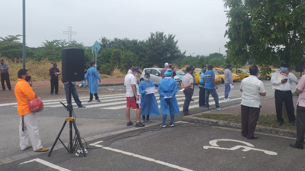 Pruebas. Se hicieron en los exteriores del Parque Samanes, en Guayaquil.