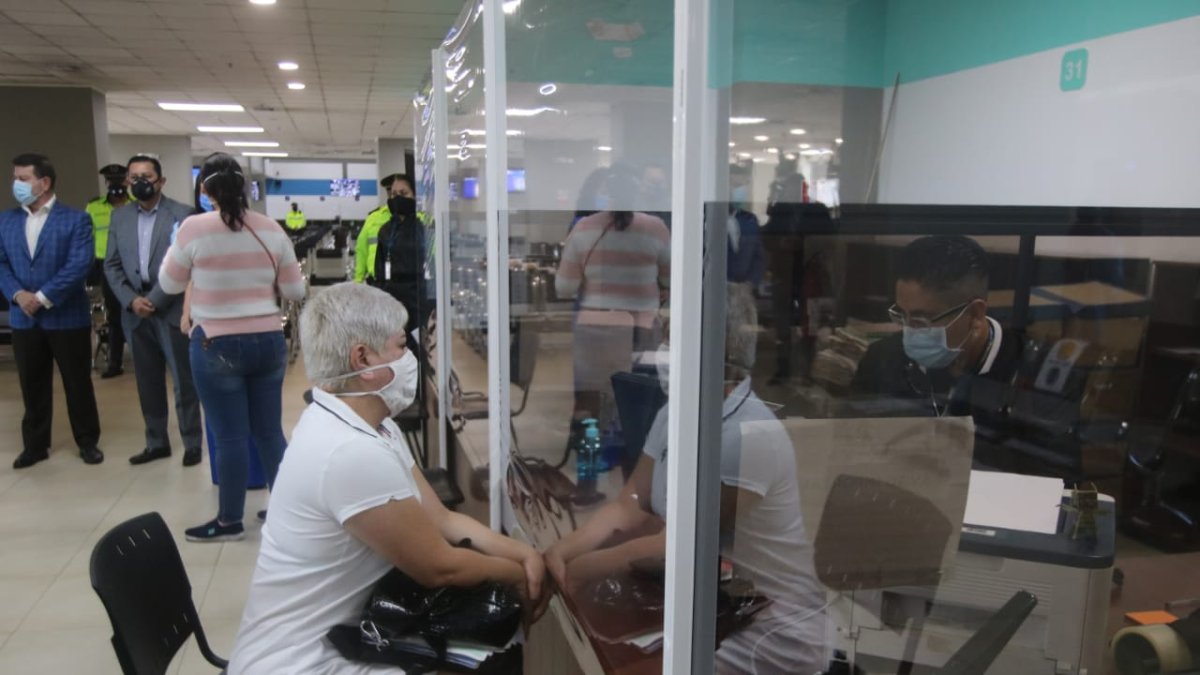 Miembros del Consejo de la Judicatura recorrieron este jueves las instalaciones del Complejo Judicial norte de Quito.