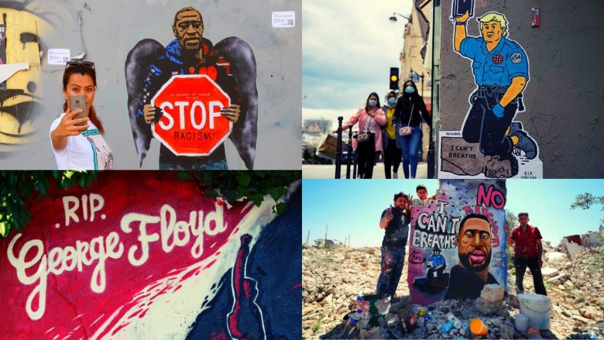 La muerte de George Floyd ha indignado al mundo entero. Prueba de ello son los murales que vienen apareciendo en distintos países del mundo.