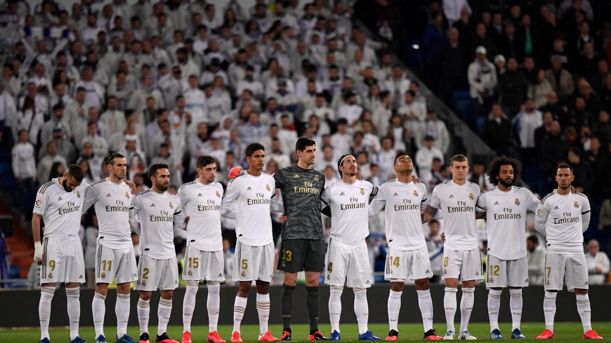 Suenan los tambores del reinicio. Los jugadores del Real Madrid volverán a la cancha en un partido oficial de la LaLiga español el domingo ante el Eibar.