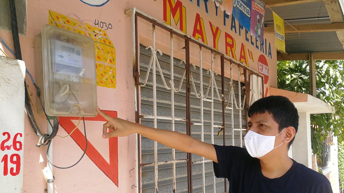Afectados. También los propietarios de los negocios que están cerrados registran un consumo alto de energía eléctrica, en General Villamil.