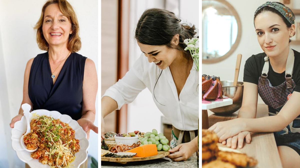 Pilar Woloszyn, Pamela Dávila y María José Noboa en sus fotos promocionales de redes sociales.