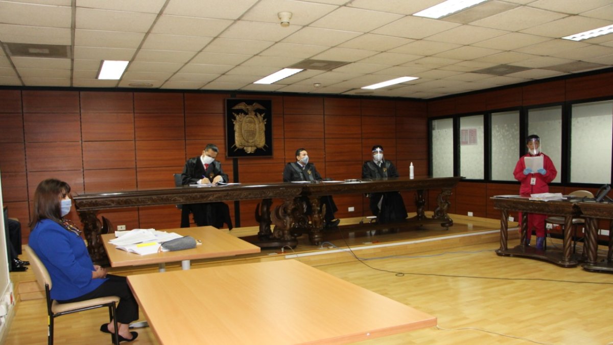 La audiencia de casación fue presidida por el juez Iván León y se extendió por casi cuatro horas.