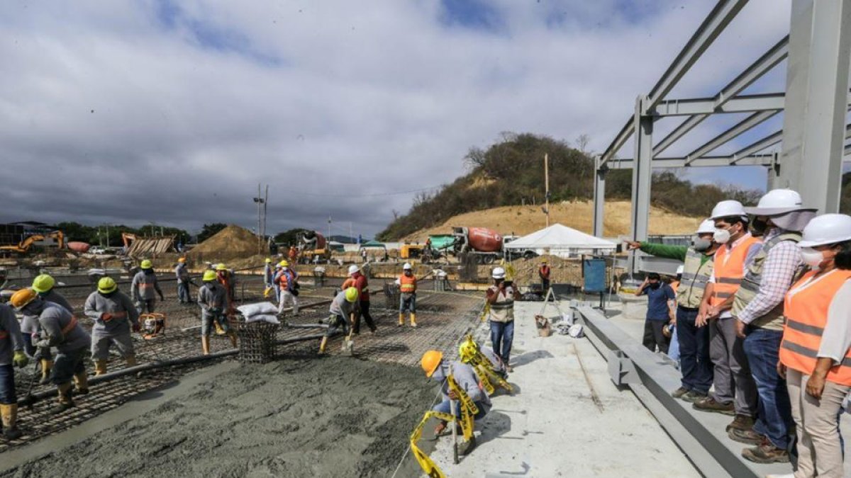 Obra. El hospital de Bahía es parte de los planes de la reconstrucción de Manabí.
