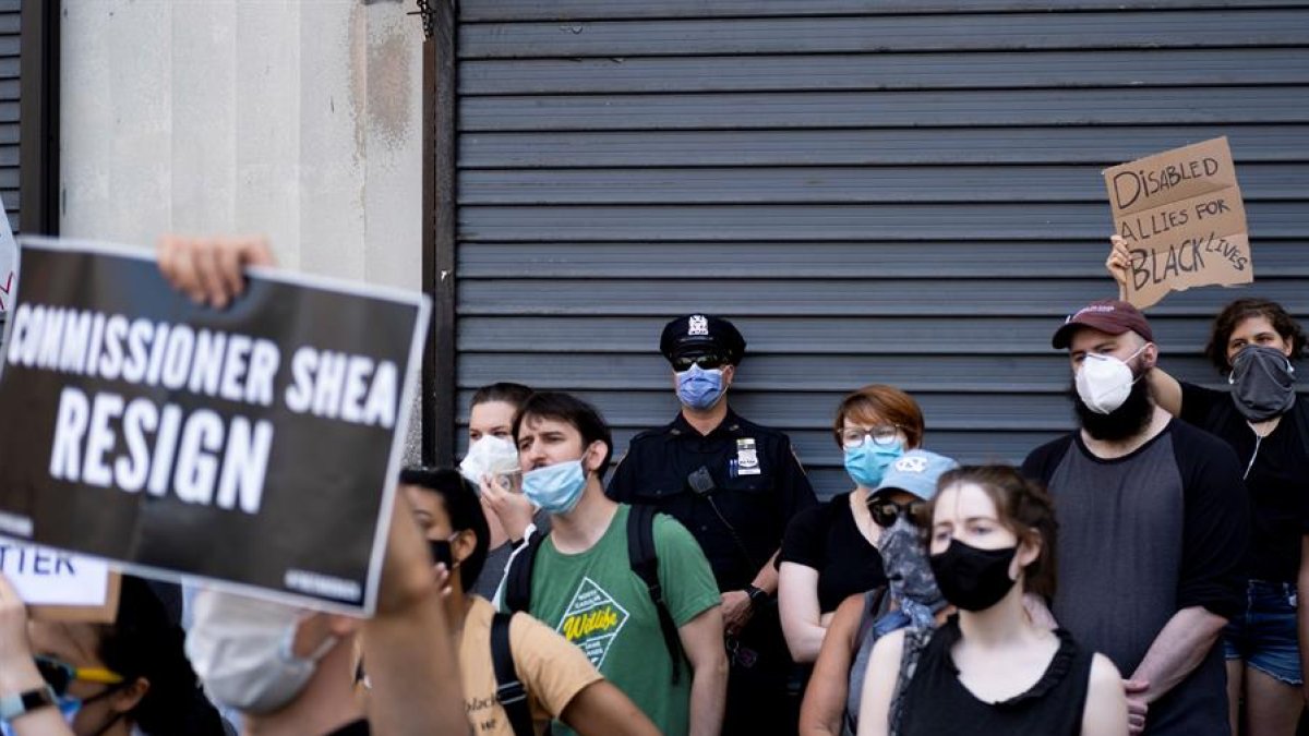 Marcha conmemorativa de Juneteenth en Nueva York.