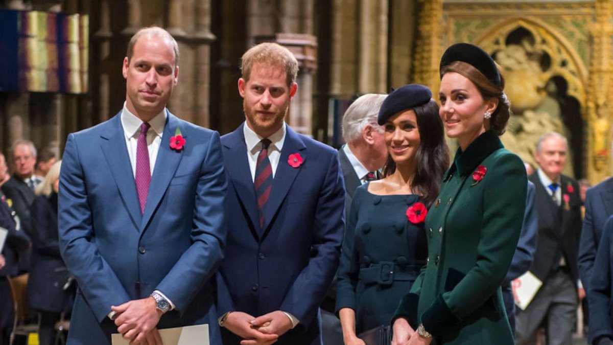 Guillermo, Harry, Meghan y Kate.