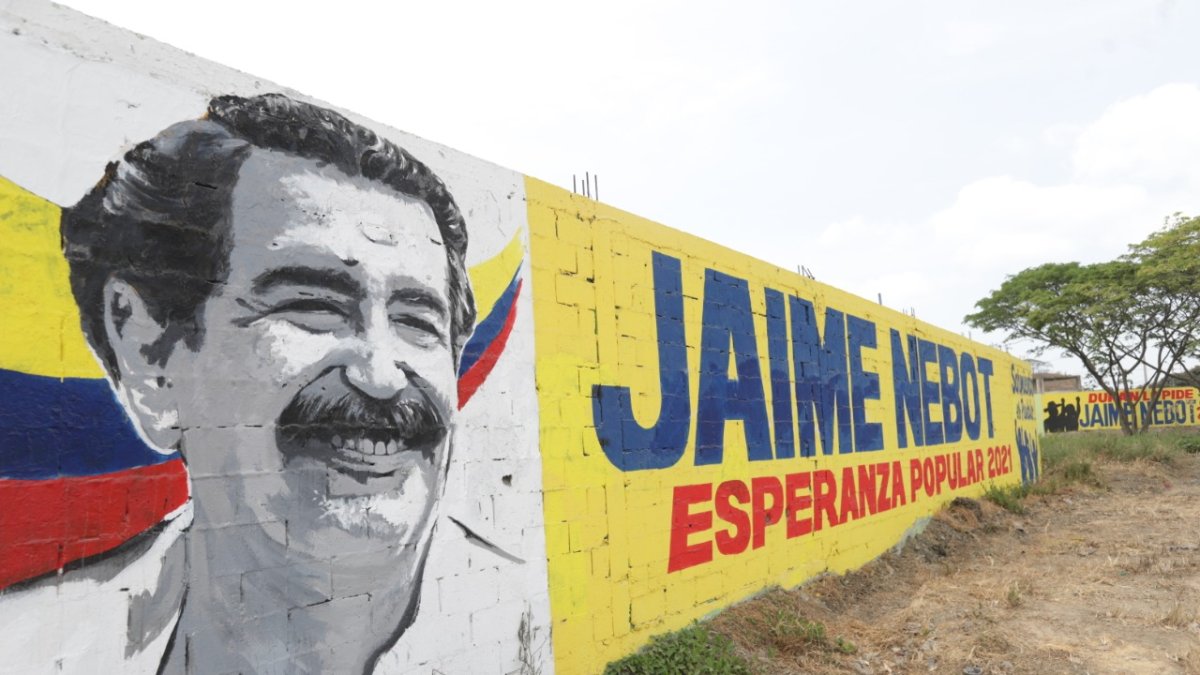 Promoción. Aún no se ha confirmado su candidatura, pero ya hay propaganda y eslogan para Jaime Nebot.