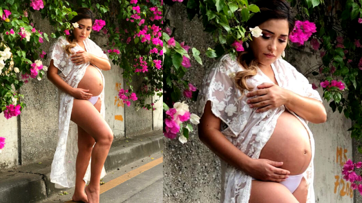 Karen se encuentra en el octavo mes de embarazo.