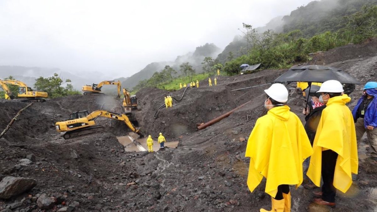 Trabajos de reparación del SOTE en el Ecuador