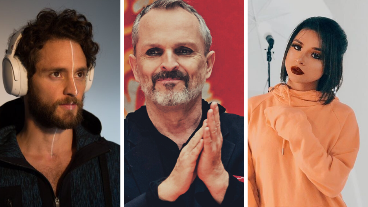 Christopher von Uckermann, Miguel Bosé, Grecia Recinos.