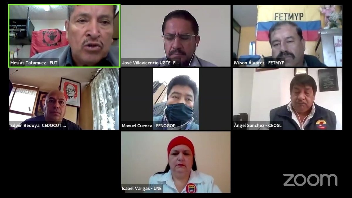 Los dirigentes del FUT dieron una rueda de prensa virtual anunciando su decisión