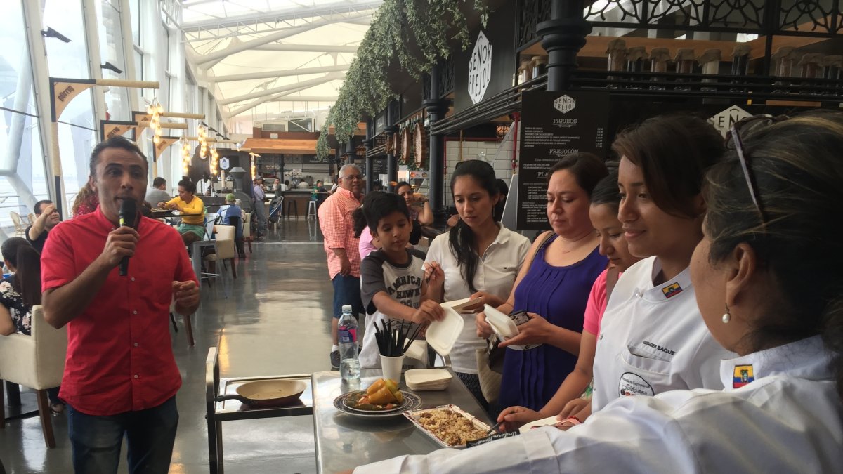Mercado del Río, a orillas del río Guayas, en su inauguración, hace dos años.