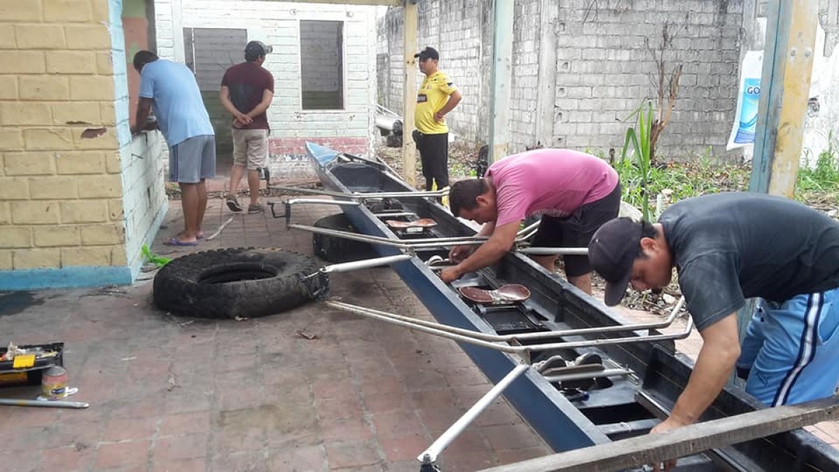 Los integrantes de Regatas Barreiro, de Babahoyo, volvieron a entrenar, a la espera de la decisión final.