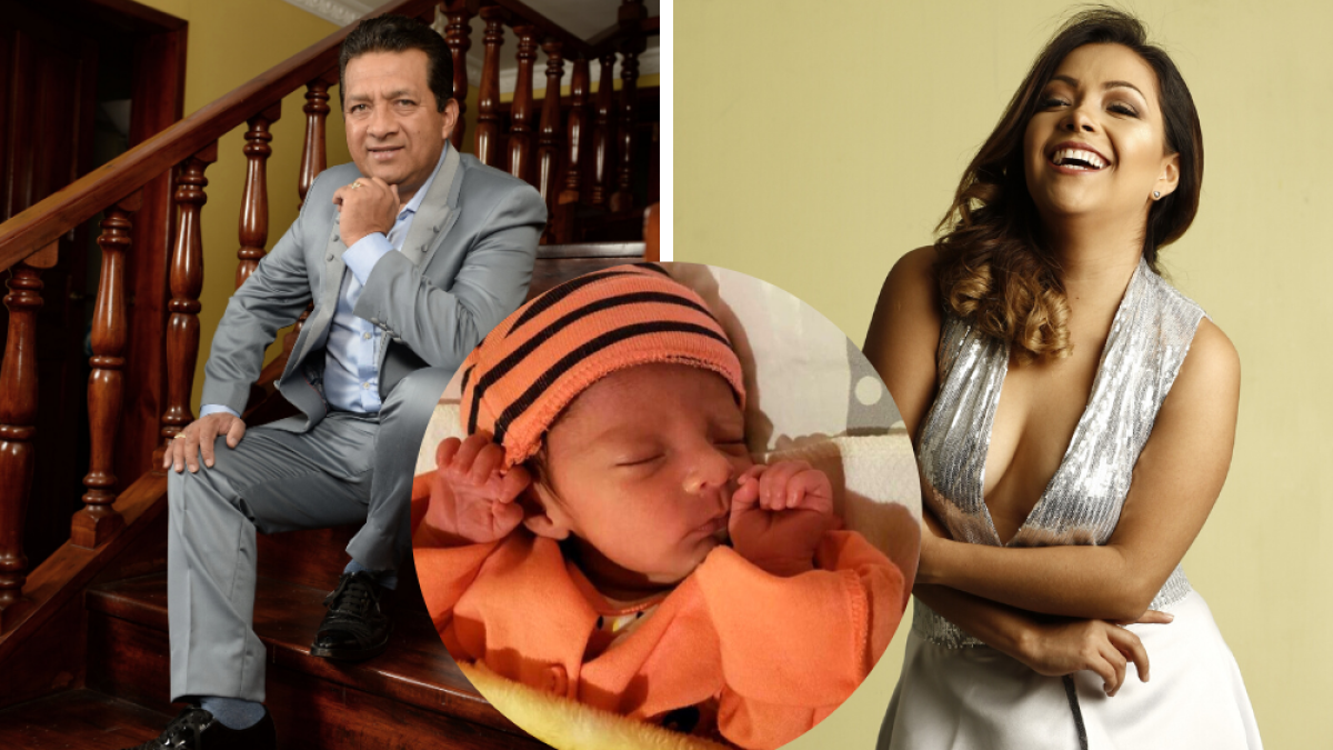 Máximo escaleras presentó a nieto.