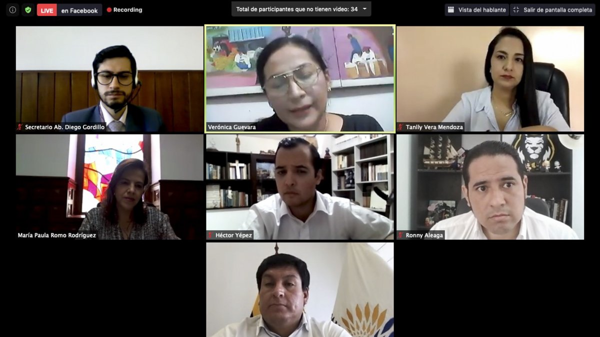 La ministra de Gobierno, María Paula Romo compareció ante la Comisión Multipartidista que investiga a Daniel Mendoza