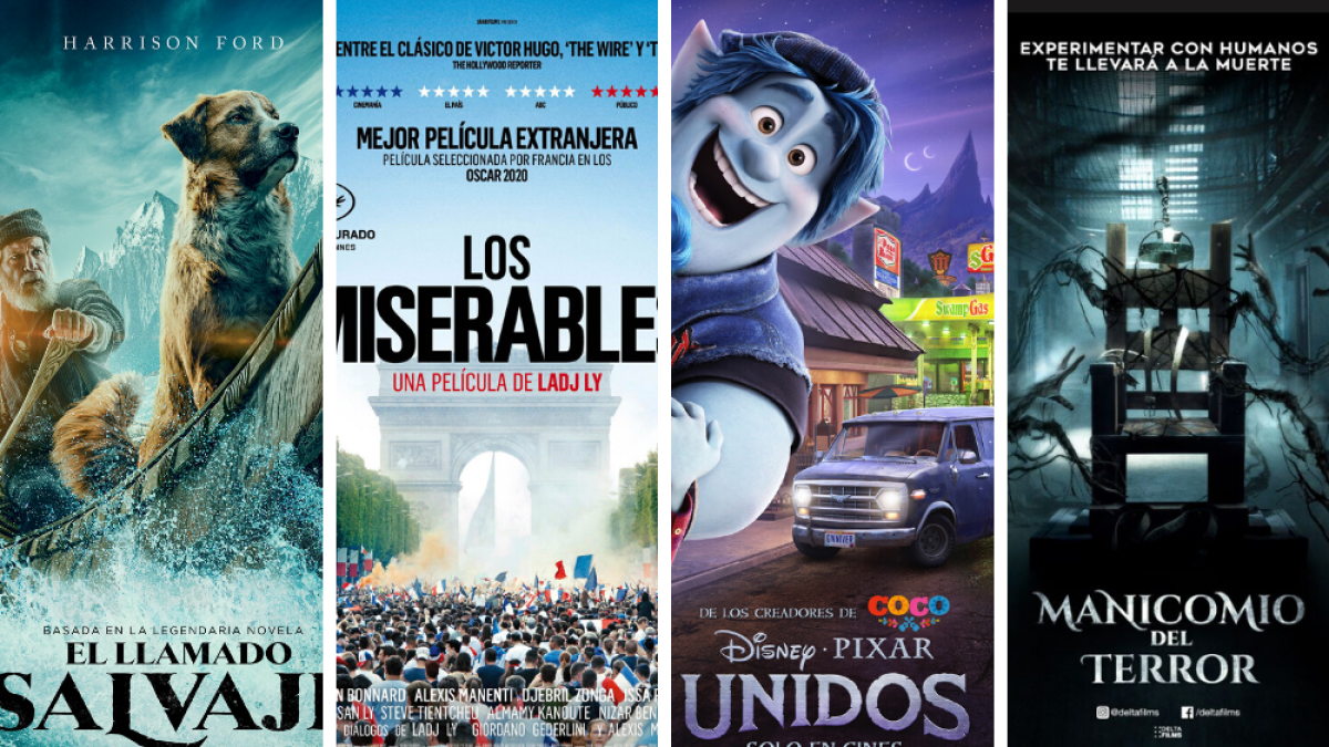 Las cuatro películas pautadas para la primera semana de apertura.