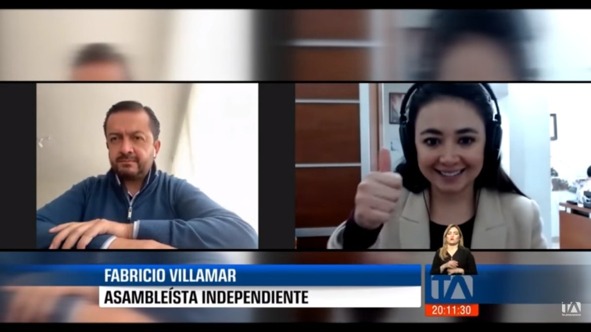 Entrevista. Villamar no oye tan mal, después de todo, como reconoció ante la periodista Andrea Samaniego.