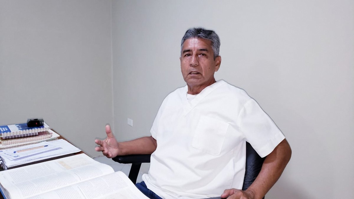 El doctor Jorge Chávez, de la Comisión Anticorrupción núcleo Manabí