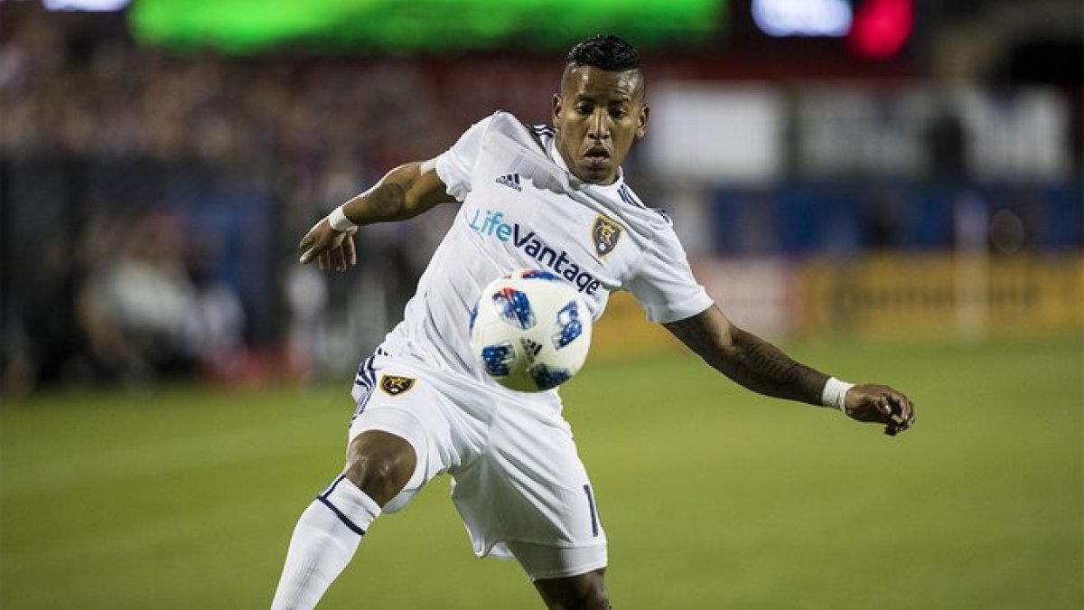 Joao Plata, delantero ecuatoriano que dejaría el Real Salt Lake para ir a la Liga MX.