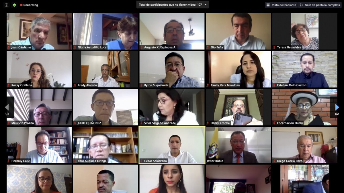 Los asambleístas tienen previsto sesionar hoy de manera virtual.